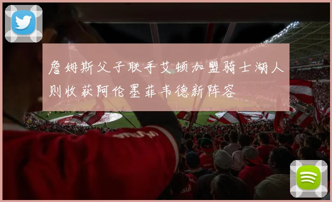 詹姆斯父子联手艾顿加盟骑士湖人则收获阿伦墨菲韦德新阵容